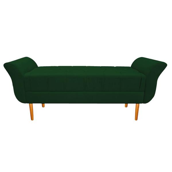 Imagem de Recamier Estofado Ari 195 cm King Size Suede Verde - Doce Sonho Móveis