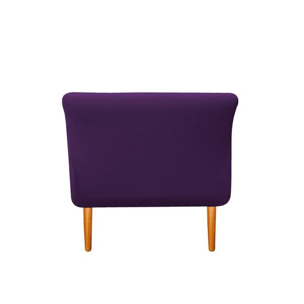 Imagem de Recamier Estofado Ari 90 cm Solteiro Suede Roxo - Doce Sonho Móveis