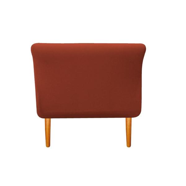 Imagem de Recamier Estofado Ari 90 cm Solteiro Suede Terracota - Amarena Móveis