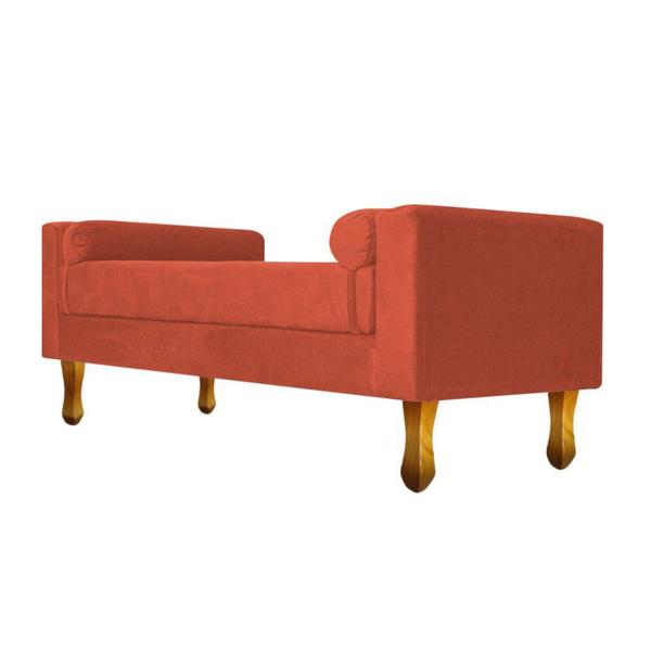 Imagem de Recamier Félix Casal 140cm Suede Terracota - ADJ Decor