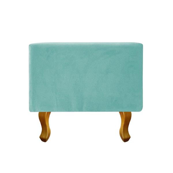 Imagem de Recamier Félix Queen Size 160cm Suede Azul Tiffany - ADJ Decor