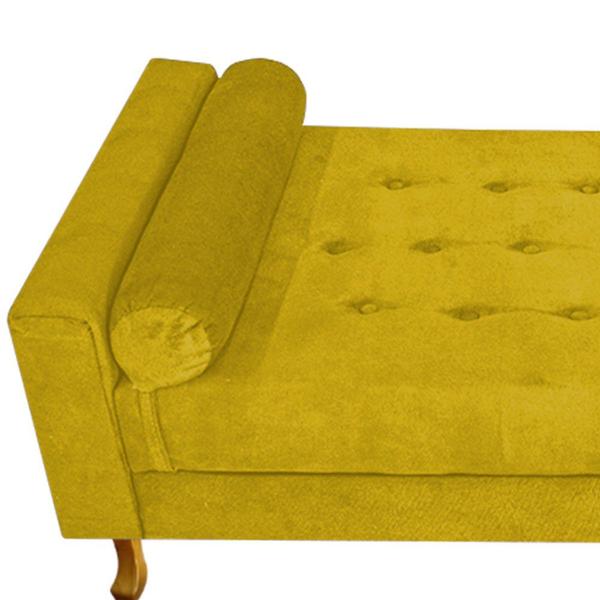 Imagem de Recamier Félix Solteiro 100cm Suede Amarelo - ADJ Decor