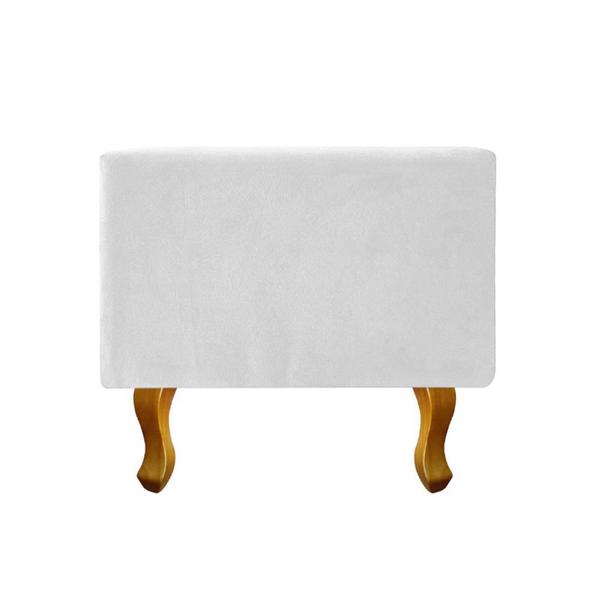 Imagem de Recamier Félix Solteiro 120cm Suede Branco - ADJ Decor