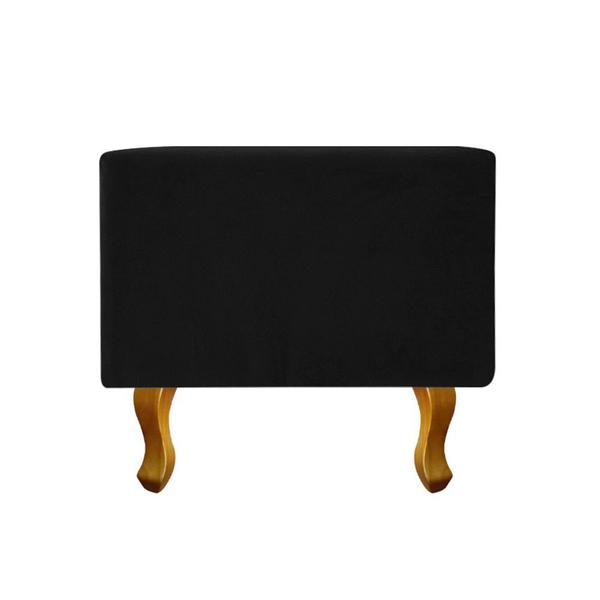 Imagem de Recamier Félix Solteiro 120cm Suede Preto - ADJ Decor