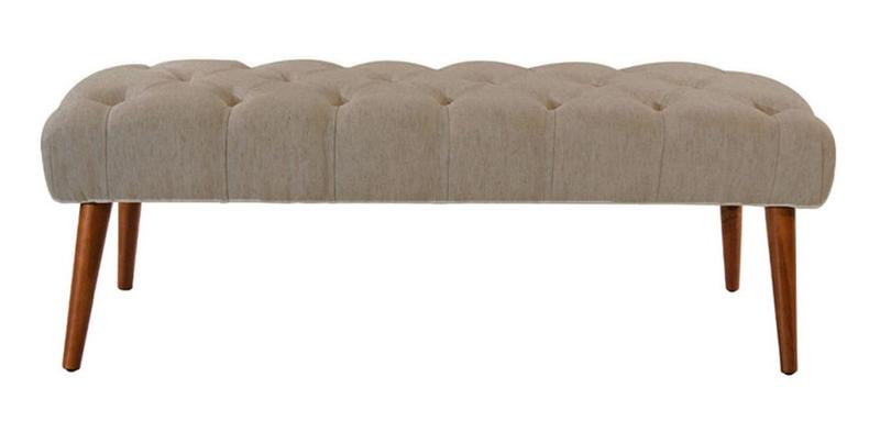 Imagem de Recamier Rubi 1,30m Suede Capuccino - Dominic Decor