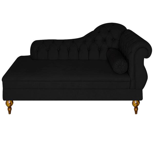 Imagem de Recamier Sofá Divã Chaise Chesterfield  3 Lugar 1,60 Cancun Para Studio Sala De Noiva Decoração