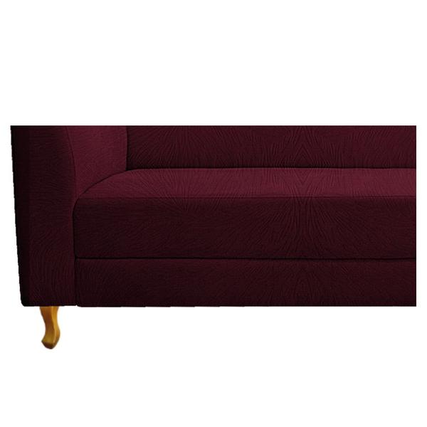 Imagem de Recamier Valéria 140cm Lado Direito Suede Bordô - ADJ Decor