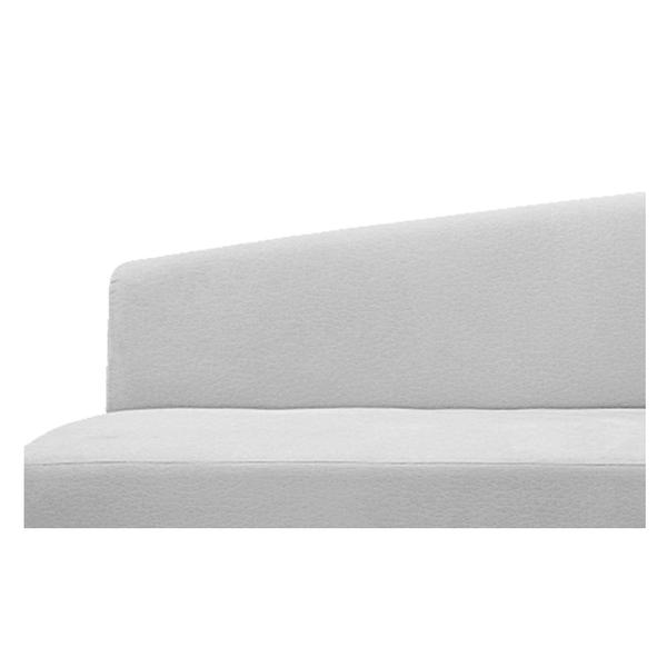 Imagem de Recamier Valéria 140cm Lado Esquerdo Corano Branco - ADJ Decor