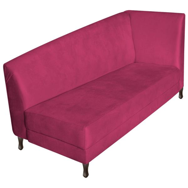 Imagem de Recamier Valéria 140cm Lado Esquerdo Suede Pink - Amarena Móveis