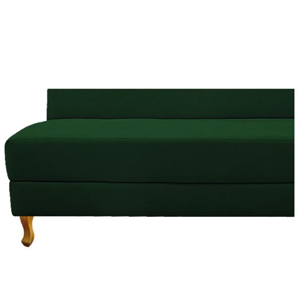 Imagem de Recamier Valéria 140cm Lado Esquerdo Suede Verde - Doce Sonho Móveis