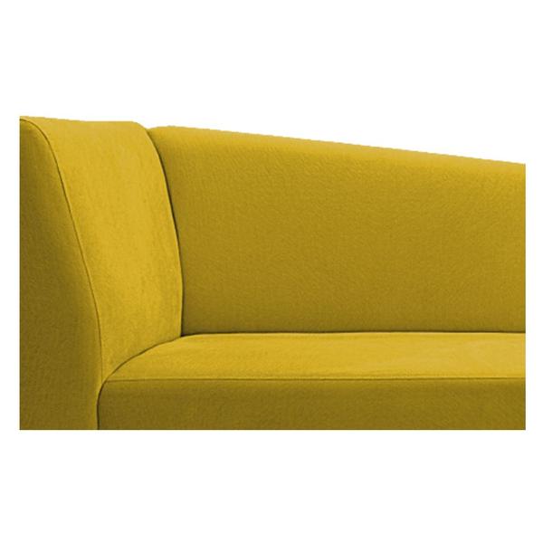 Imagem de Recamier Valéria 160cm Lado Direito Suede Amarelo - ADJ Decor