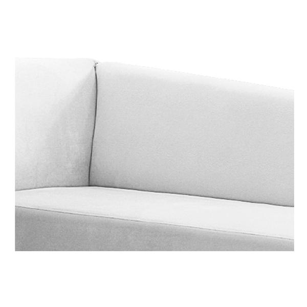 Imagem de Recamier Valéria 160cm Lado Direito Suede Branco - Doce Sonho Móveis