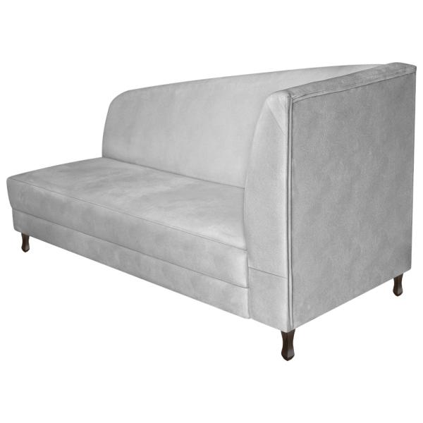 Imagem de Recamier Valéria 160cm Lado Esquerdo Suede Branco - Amarena Móveis