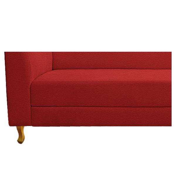 Imagem de Recamier Valéria 185cm Lado Direito Corano Vermelho - ADJ Decor