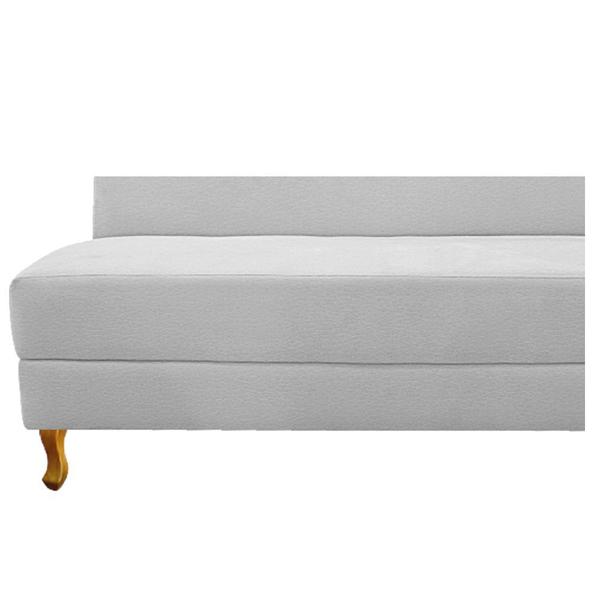 Imagem de Recamier Valéria 185cm Lado Esquerdo Corano Branco - ADJ Decor