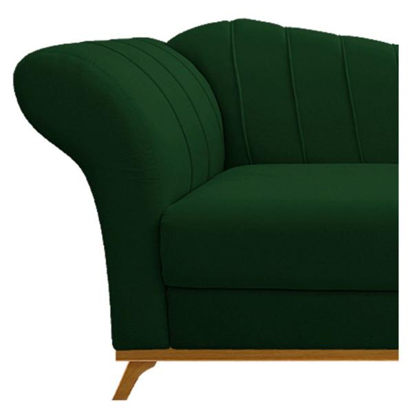 Imagem de Recamier Vanessa 140cm Lado Direito Suede Verde - ADJ Decor