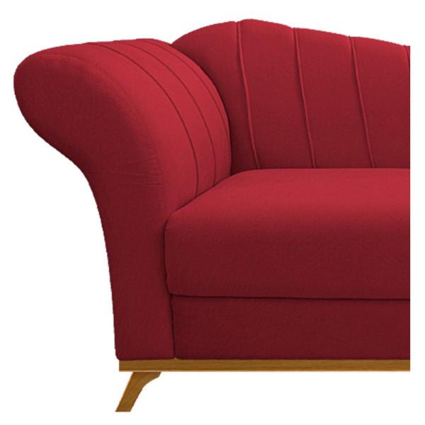 Imagem de Recamier Vanessa 140cm Lado Direito Suede Vermelho - ADJ Decor