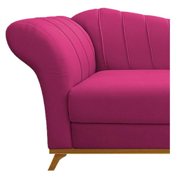 Imagem de Recamier Vanessa 160cm Lado Direito Suede Pink - Doce Sonho Móveis