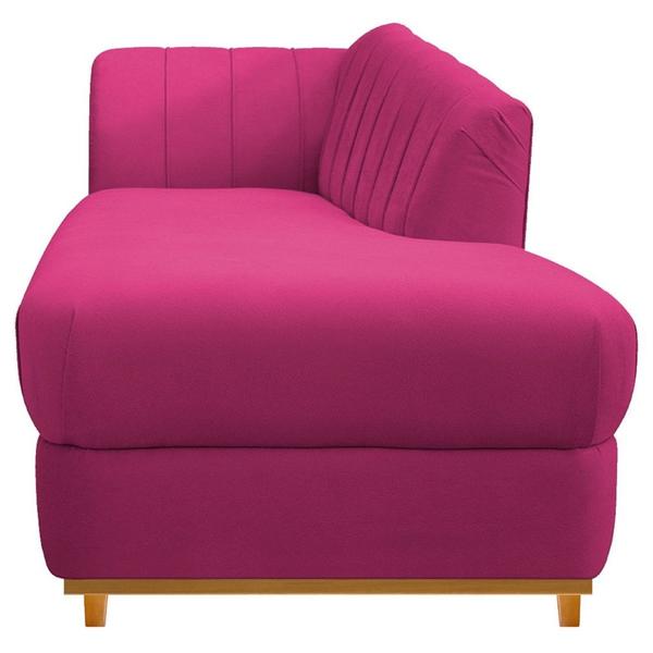 Imagem de Recamier Vanessa 185cm Lado Direito Suede Pink - Amarena Móveis