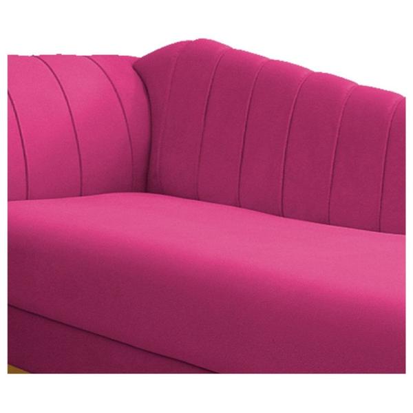 Imagem de Recamier Vanessa 185cm Lado Direito Suede Pink - Amarena Móveis