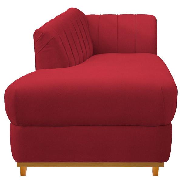 Imagem de Recamier Vanessa 185cm Lado Esquerdo Suede Vermelho - ADJ Decor