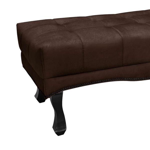 Imagem de Recamier Vicenza Suede Café 195 cm