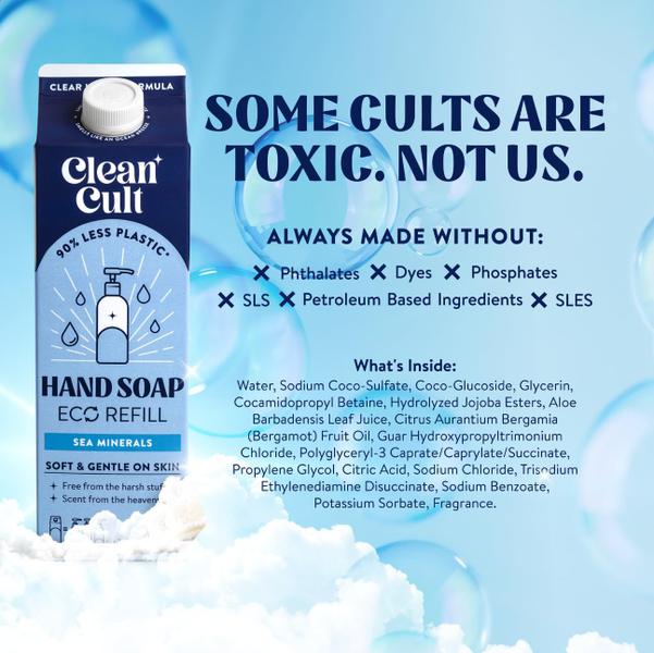 Imagem de Recarga de sabonete líquido para mãos Cleancult Sea Minerals 946 ml