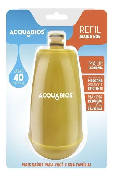 Imagem de Recarga refil para filtro acqua colors retro original e05 amarela acquabios