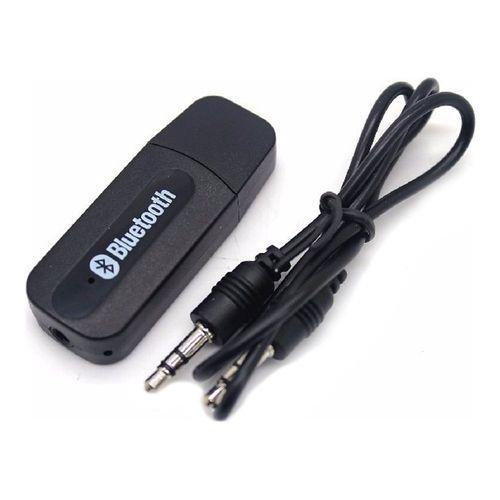 Imagem de Receptor Adaptador Bluetooth Veicular Saída P2 Entrada Aux Estéreo Alimentado USB CABO P2