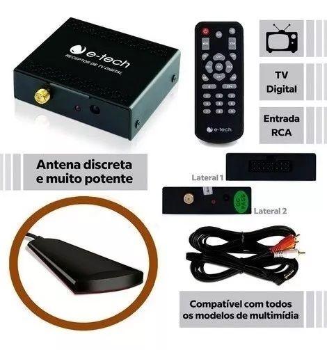 Imagem de Receptor Antena de Tv Digital Automotivo Mp5 Dvd Multimídia