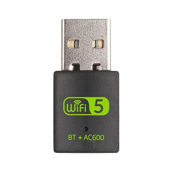 Imagem de Receptor Bluetooth 5.0 e Wi-Fi 5G USB - Dual Band 600Mbps de Alta Velocidade