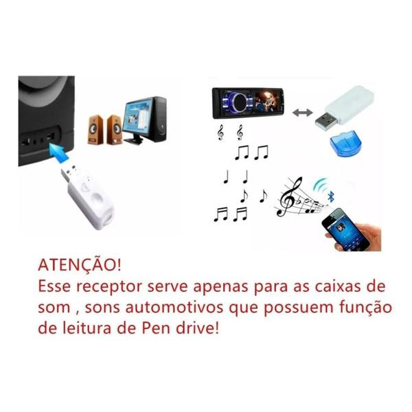 Receptor Bluetooth Áudio Adaptador P2 Música Som Automotivo Conexão Usb - Athlanta Imagem de Receptor Bluetooth Áudio Adaptador P2 Música Som Automotivo Conexão Usb