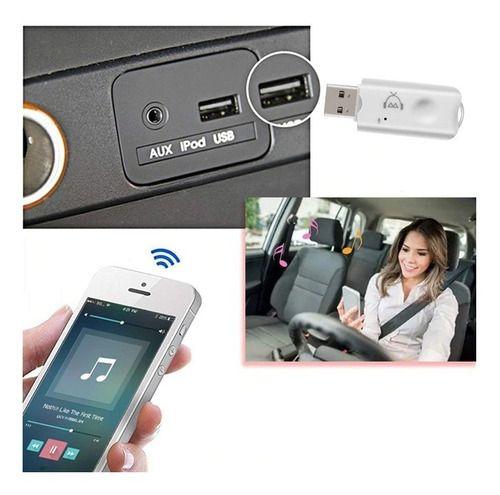 Imagem de Receptor Bluetooth Com Microfone Usb Adaptador Música Carro