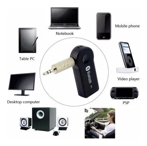 Imagem de Receptor Bluetooth Usb Saída Auxiliar Automotivo Musica