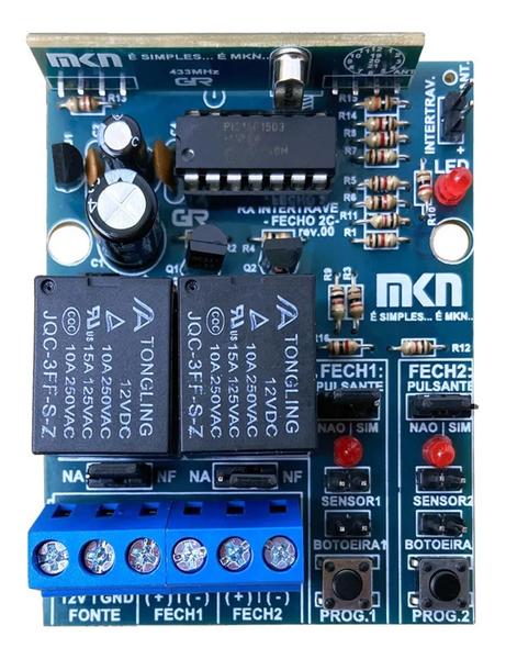 Imagem de Receptor Controle Remoto Duplo Canal Fecho Fechadura Rxd FF  2966