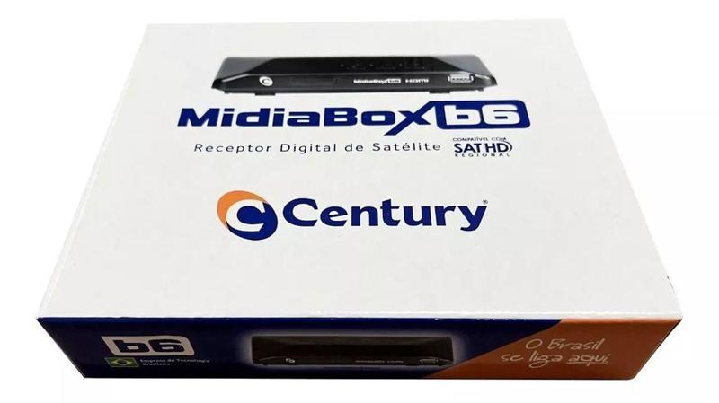 Imagem de Receptor de tv century digital midiabox b6 banda c/ku