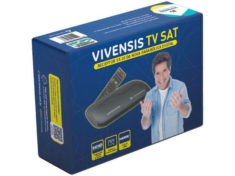 Imagem de Receptor de TV Digital Vivensis VX10 SAT HD