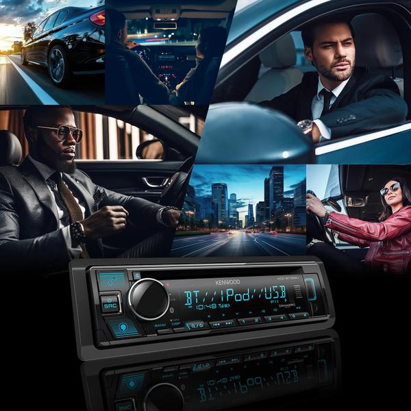 Imagem de Receptor estéreo para carro Kenwood KDC-BT382U Bluetooth USB