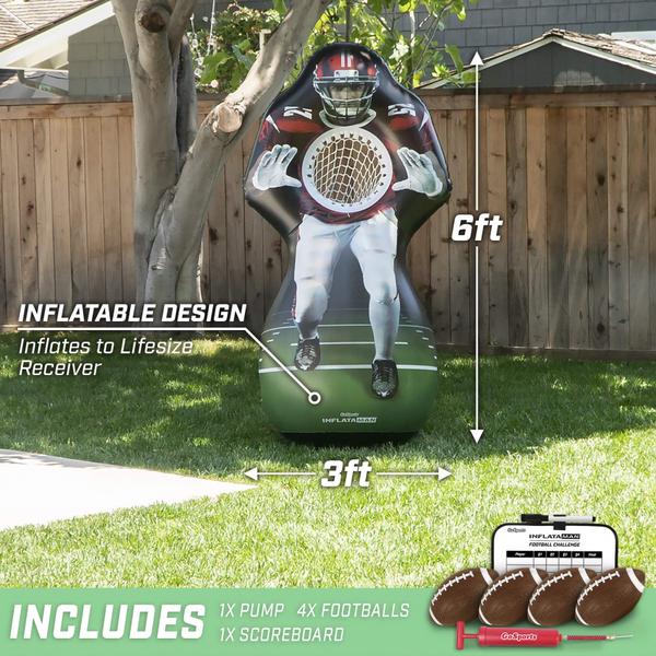 Imagem de Receptor inflável Touchdown Toss Game GoSports Inflataman