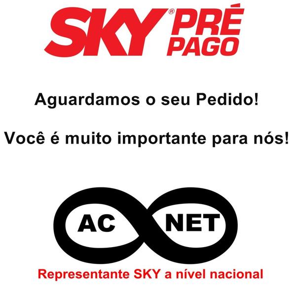 Imagem de Receptor SD SKY Pre Pago com 12 Meses de Canais Abertos