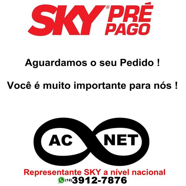 Imagem de Receptor Sky Pre Pago SD + 30 Dias de Canais Abertos