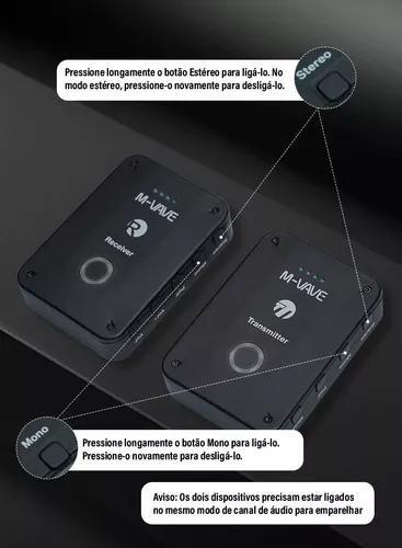 Imagem de Receptor Transmissor Recarregável Receptor De Fone De Ouvido e Instrumentos Musicais De 2,4 GHz Wi-fi Estéreo M-VAVE 