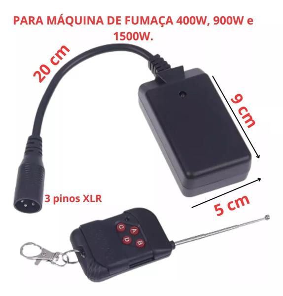 Imagem de Receptor Universal Para Máquinas De Fumaça 400w 700w Ate 1500w Portátil Sem Fio com Controle 57M2624