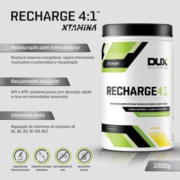 Imagem de Recharge 4:1 Dux Nutrition Pote 1kg Sabor Chocolate