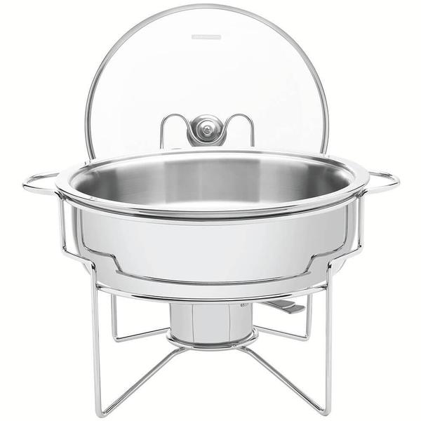 Rechaud Banho-Maria Tramontina em Aço Inox 4,3 Litros com Fogareiro 61041200 Imagem de Rechaud Banho-Maria Tramontina em Aço Inox 4,3 Litros com Fogareiro 61041200