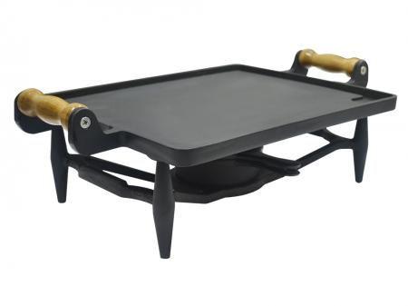 Rechaud Chapa Ferro Fundido Retangular Liso 30x25 Rrlfv - VENÂNCIO Imagem de Rechaud Chapa Ferro Fundido Retangular Liso 30x25 Rrlfv