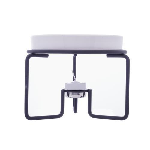 Rechaud de aco inox preto fosco p/queijo c/faca brie wolff Imagem de Rechaud de aco inox preto fosco p/queijo c/faca brie wolff