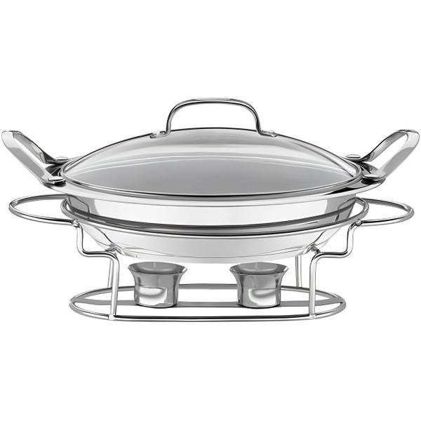 Rechaud Inox Cuisinart Classic Entertaining Collection Redondo 27 Cm 7Bsr-28 Imagem de Rechaud Inox Cuisinart Classic Entertaining Collection Redondo 27 Cm 7Bsr-28