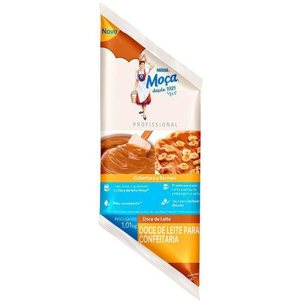 Recheio e Cobertura Bisnaga Doce de Leite Moça 1,01kg - Nestlé Profissional Imagem de Recheio e Cobertura Bisnaga Doce de Leite Moça 1,01kg - Nestlé Profissional