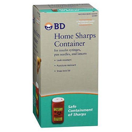 Recipiente BD Home Sharps 1 cada da BD (pacote com 2) Imagem de Recipiente BD Home Sharps 1 cada da BD (pacote com 2)